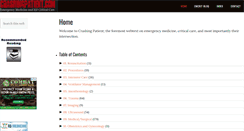 Desktop Screenshot of crashingpatient.com
